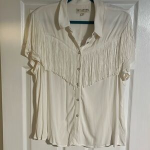 Idyllwild Fringe Pearl Snap Short Sleeve